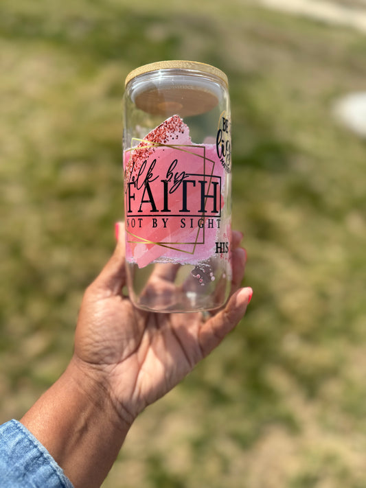 Well Kept Faith Glass Tumbler